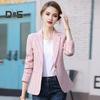 Весна Осень Костюм Пальто Женский Лацкан Длинный Рукав Slim Fit Одна Пуговица Костюм Пиджак С Карманами Офисная Женская Верхняя Одежда