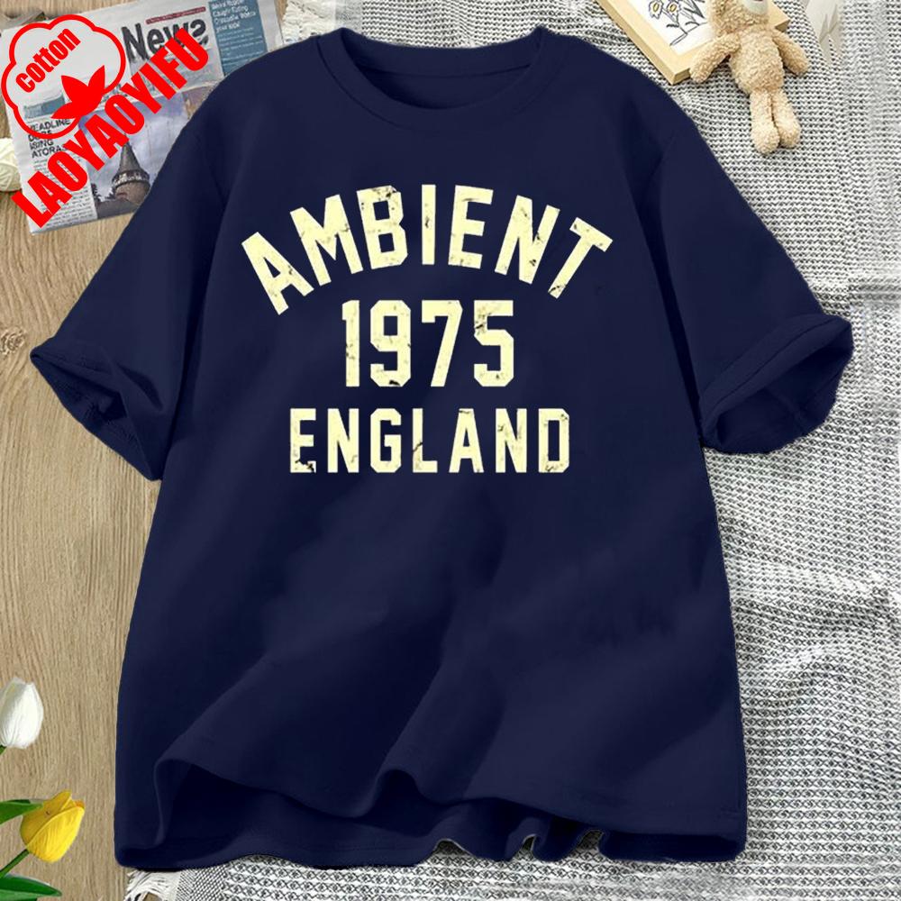 Ambient Music 1975 Brian Eno The Orb Synthesizer Best Seller Top Tee T Shirt Great for Running and Weekend Letter Clothes