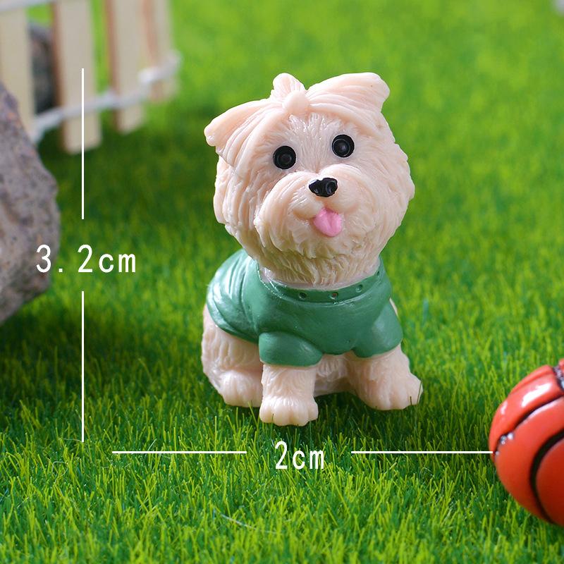 Cute Miniature Dog Figurines Corgi Mini Crafts Realistic Animals Dogs For Micro Landscape Fairy Garden Doll House Accessories