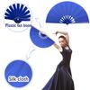Yousheng Solid Color Folding Fan Chinese Style Kung Fu Dance Performance Handheld Fan Portable Summer Cooling Fan Decoration Party Accessories