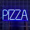Pizza Letter Neon Sign LED Light Creative Shape Energy-saving Flicker Free Wall Art Background Neon Lamp Decor