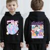 KPop Demon Hunters Saja Boys Printed Hoodies for Kids Autumn Fashion Funny Fans Gift Anime Pullover Hoodies