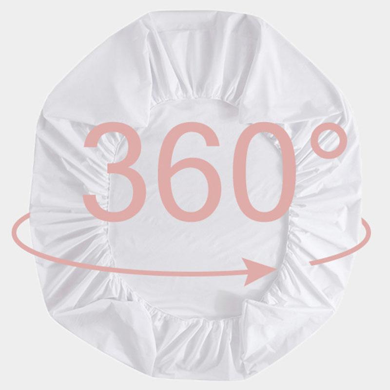 99.99% Waterproof Fitted Bed Sheet with Elastic Band Anti-slip Cover Mattress Protector for Single Double King Queen160 180 200