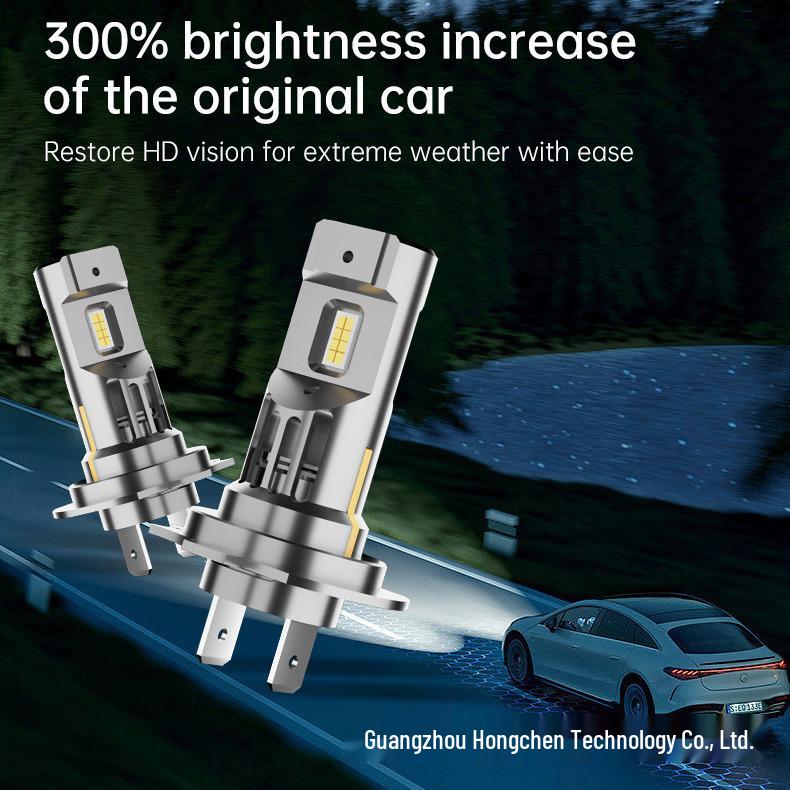 1:1 Plug H1 Car Bulb: High Brightness & Condensation with H7H11H4 High/Low Beam Integrated LED Headlight