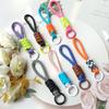 Creative Colorful Braided Lanyard Keychain Anti-Lost Knot Nylon Rope Keyring For Women Men Car Backpack Pendant Accessories Gift