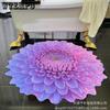 3D Flower Living Room Carpet  Anti Slip Absorbent Mat Home Bathroom Kitchen Entrance Carpet