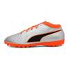 One 4 Comfortable Sports Trend Mid-Top Kids Football Shoes Kids Football Shoes Orange Silver 104785-01