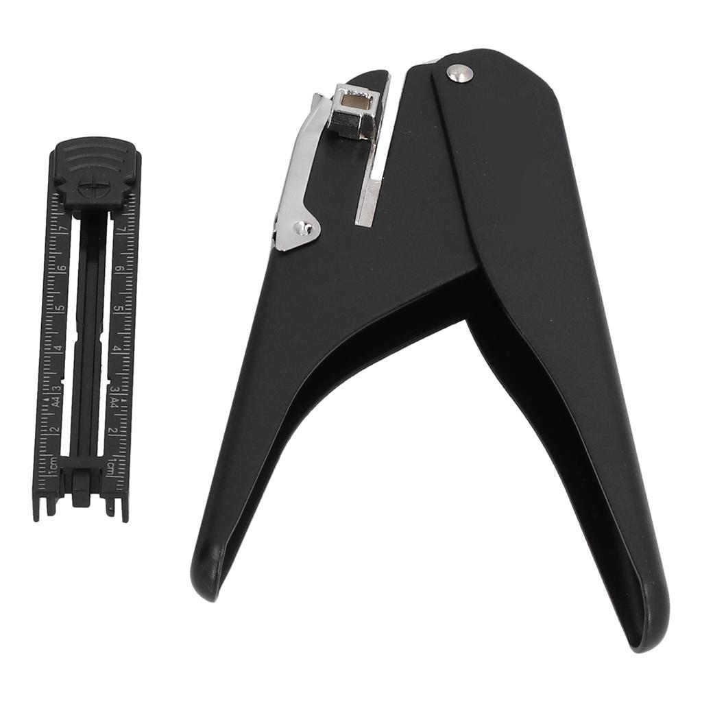 Paper Hole Punch Adjustable Hole Spacing Labor Saving Confetti Collection Design Punching Machine for Office