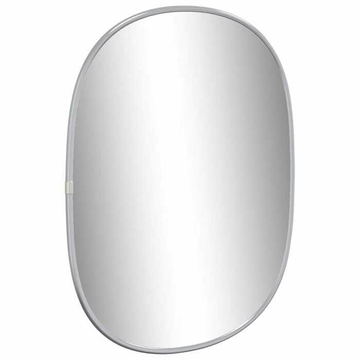 VidaXL Wall Mirror Makeup Vanity Cosmetic Bedroom Decoration Bathroom Living Room Interior Silver 348210