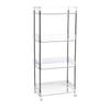 Acrylic Transparent Cosmetic Snacks Storage Shelf with Wheels Dormitory Floor Transparent Removable