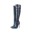 Fashion Women's Autumn Winter Boots Fashion Sexy Women's Boots Two-color Snake Knee High Boots 2025 Autumn and Winter New Women's Shoes