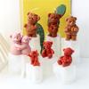 Cartoon Bear Silicone Candle Mould Flexible and Reusable Portable for Home Parties Supplies and Crafting Activities