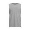 Cool Mesh Loose Round Neck Versatile Sleeveless Vest Men Tops Modern-Gray 6007548-011