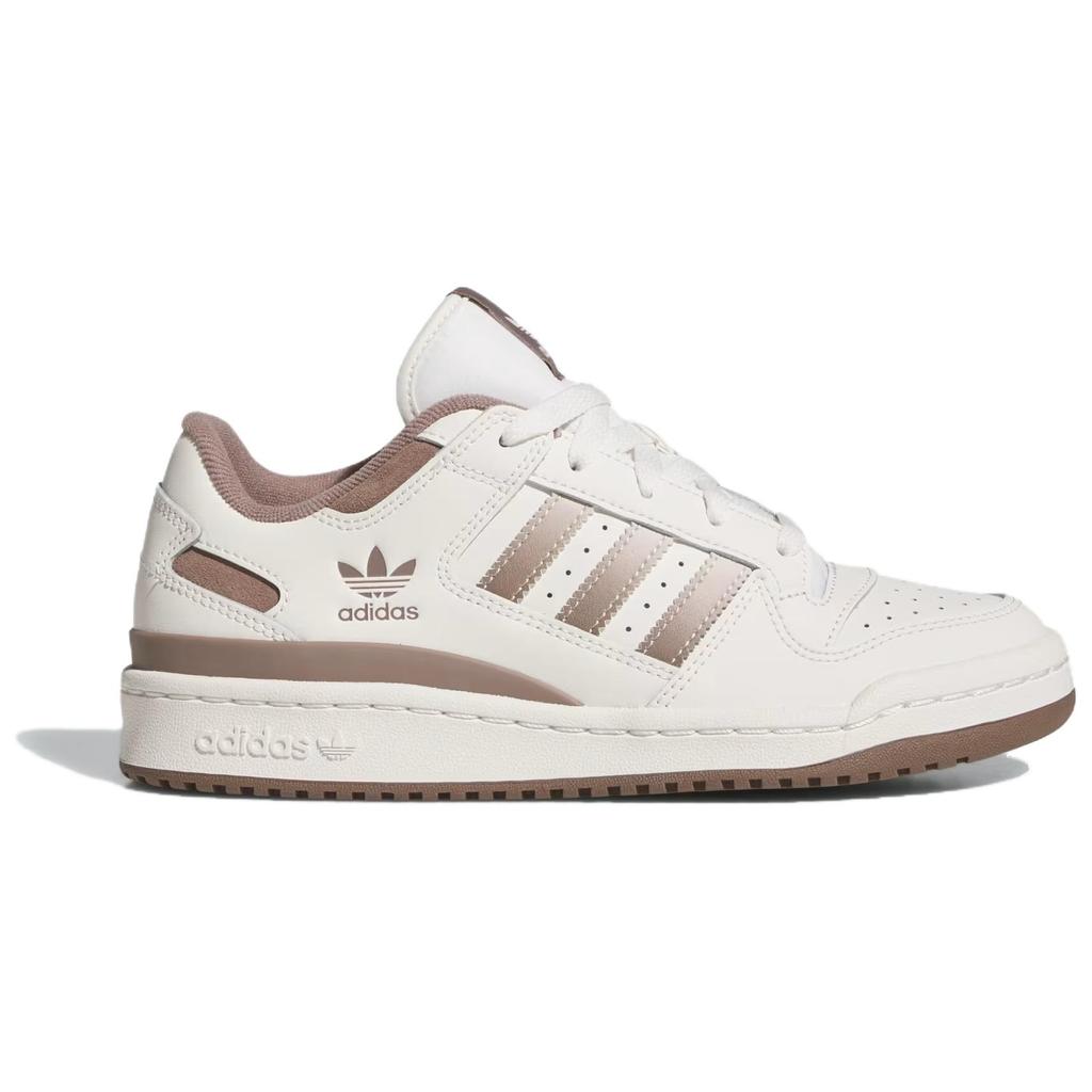 Adidas Forum Low CL Wonder White Trace Brown Women Sneakers Cream Cloud-White JI3257
