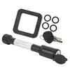 5 8in Trailer Hitch Receiver Pin Lock with 2in Silencer Pad Tubular Keys O Rings for Car Truck Hitch Ball Carrier