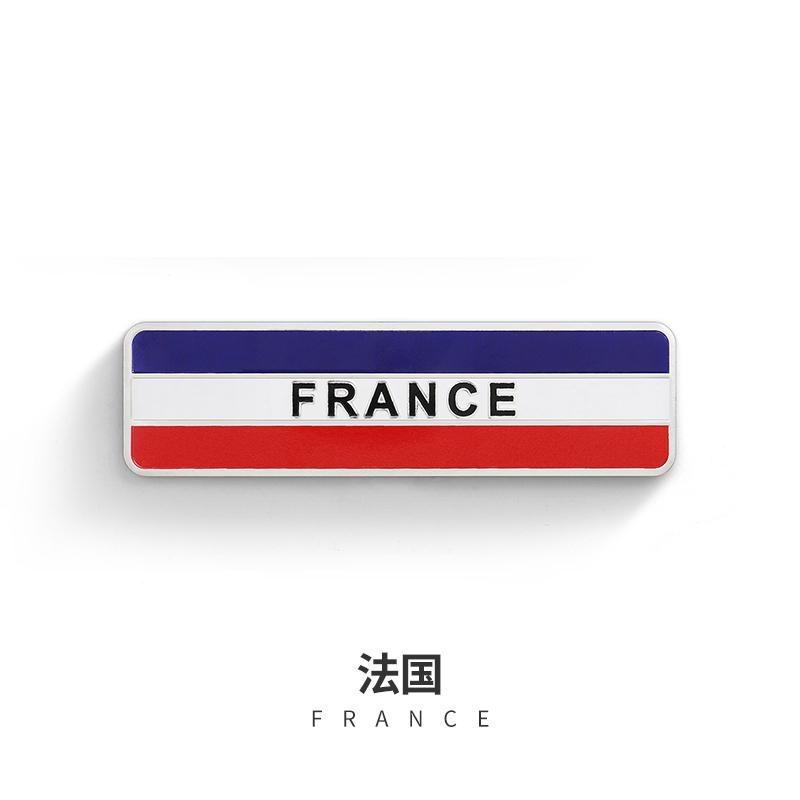 Car Styling 3D Aluminum UK Germany USA Russia France Sweden Malaysia Indonesia National Flag Emblem Badge Motorcycle Car Sticker