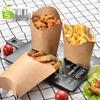 Disposable Kraft Paper French Fries and Snack Box