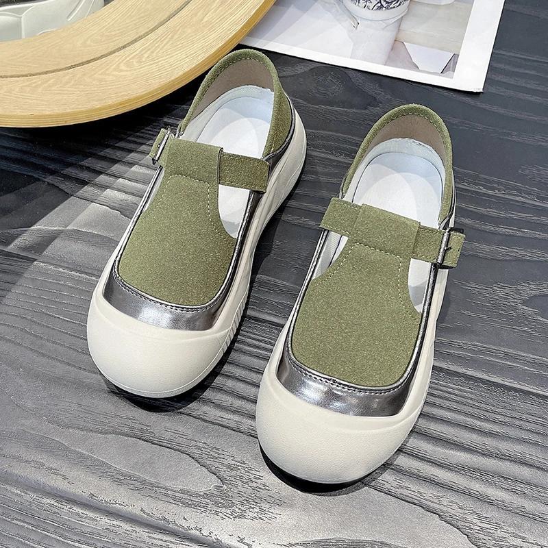 Summer Thick Sole Elevated Sandals Women's Bag Head 2024 New Hollow Breathable Leisure Retro Women's Single Shoes