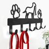Металлический настенный держатель для одежды в виде лапы питомца, 5 крючков, вешалка для пальто, ключница, органайзер, держатель для полотенец, крючок для хранения, кованое железо