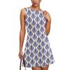 Women's Summer Dress Casual Sleeveless Round Neck Classic Print Vest Sundress