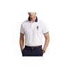 Polo SS22 Color Block Cotton Short Sleeve Polo Shirt Men Tops White MNPOKNI1N821681-100