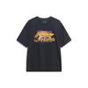 Li-Ning Basketball Print Crew Neck Short Sleeve T-Shirt Men Tops Black AHST595-1