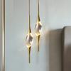 Modern Living Room Chandelier Nordic Light Luxury Crystal Chandelier Restaurant Bar Bedside Decoration All Copper Chandelier