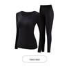 Women's Seamless Long Sleeve Thermal Set with Hyaluronic Acid for Autumn