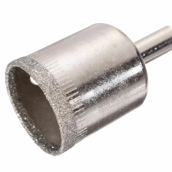 15pcs Diamond Coated Drill Bit Set Tile Marble Glass Ceramic Hole Saw Drilling Bits for Power Tools 6mm-50mm