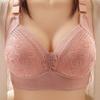 Lace Embroidery Gather To Prevent Sagging Bra Collect and Collect Breast Milk Non Magnetic and Non Steel Ring Women's Large Size Underwear