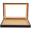 12 Digit Wooden Fountain Pen Display Case Black Baking Varnish Pen Storage Gift Box
