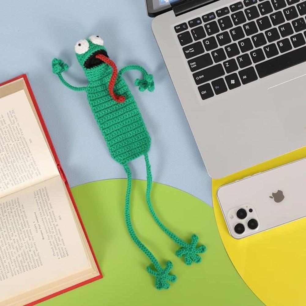 DIY Book Clip 3D Crochet Knitting Bookmark Index Divider Book Support