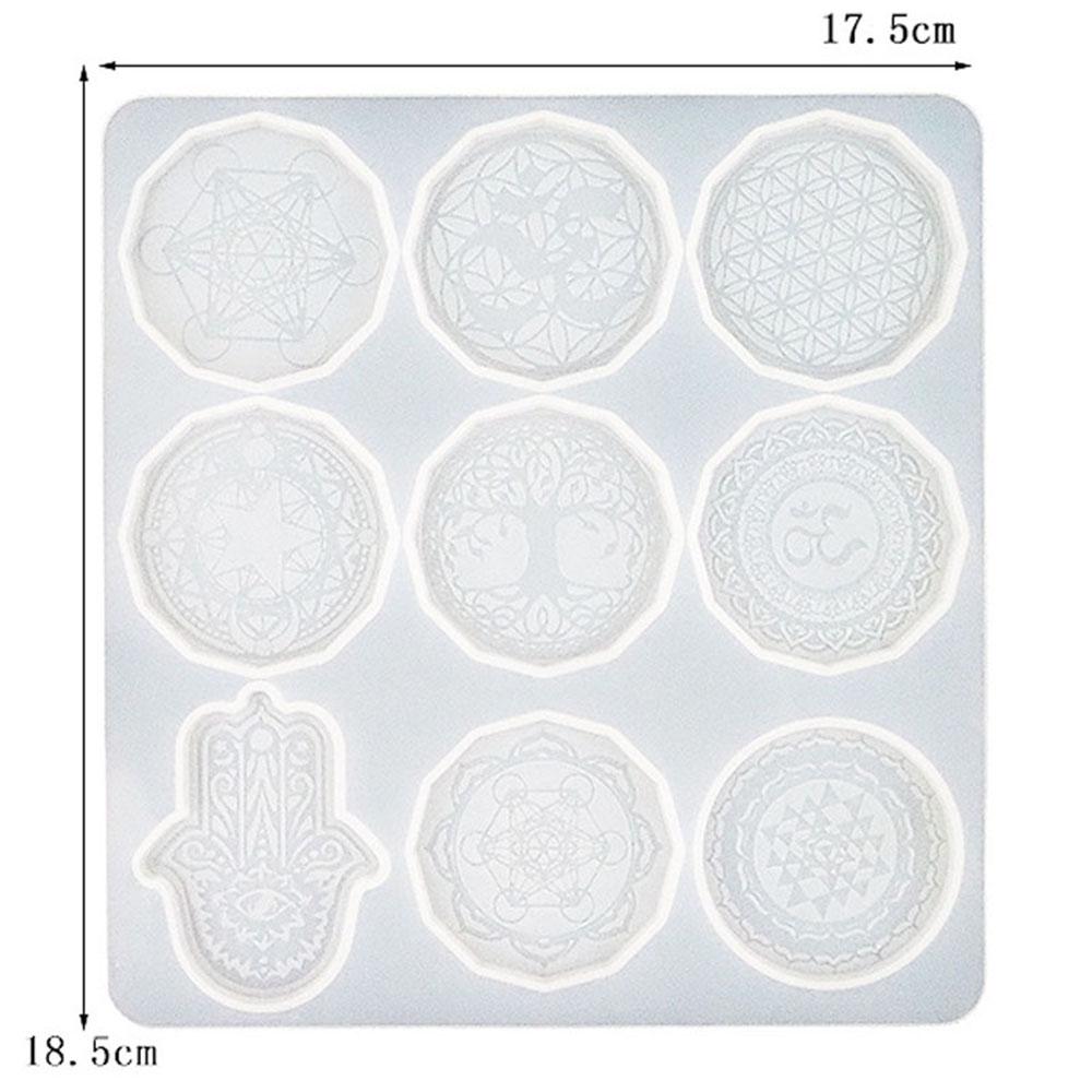 Home Decorations Hamsa Hand Epoxy Silicone Molds Resin Mold Keychain Pendant Casting