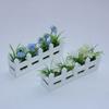 1:12 Scale Miniature Potted Plants Lifelike Artificial Doll Plants Fake Daisy  Children