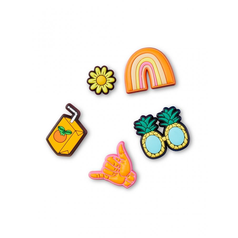 Crocs Jibits Sunshine Is Fine 5 Pack