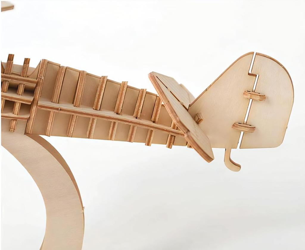 TOKIX 3D Puzzle for Adults 3D Puzzle Wooden Assembly Puzzle Assembly Puzzle for Adults Wooden Puzzle for Adults Craft Kit Wood Plane