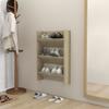 VidaXL Wall-mounted Shoe Cabinet Sonoma Oak 60x18x90 Cm Chipboard