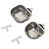 1 Pcs Rabbit Breeding Equipment Anti-scratch Stainless Steel Drinking Water Bowl Rabbit Fox Mink Nipple Drinking Water Box
