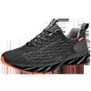 Summer New Korean Version Fashion Couple Running Shoes Flying Woven Fish Scale Blade Large Size Sports Shoes Trendy Men's Shoes