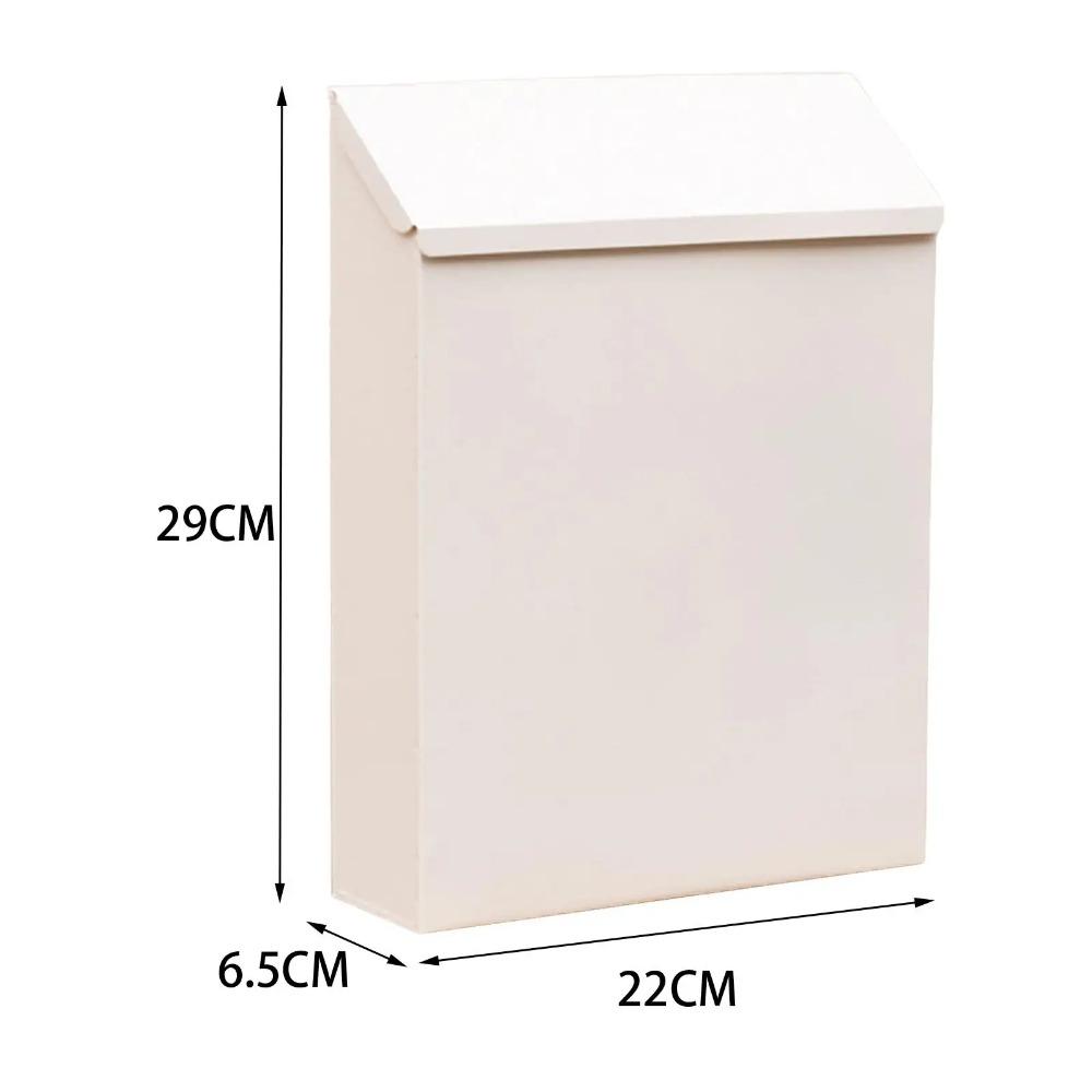 Metal Mailbox Letter Box Wall Mounted Mailbox Versatile Drop Box  for Outside House