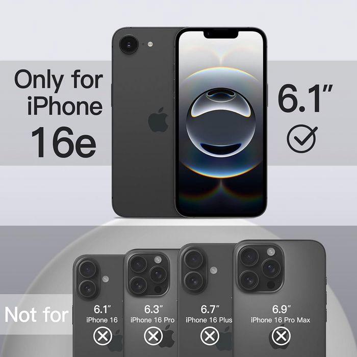 Coque de protection - BOOLING - pour iPhone 16e - Silicone Souple - Violet Foncé - Anti-Rayures