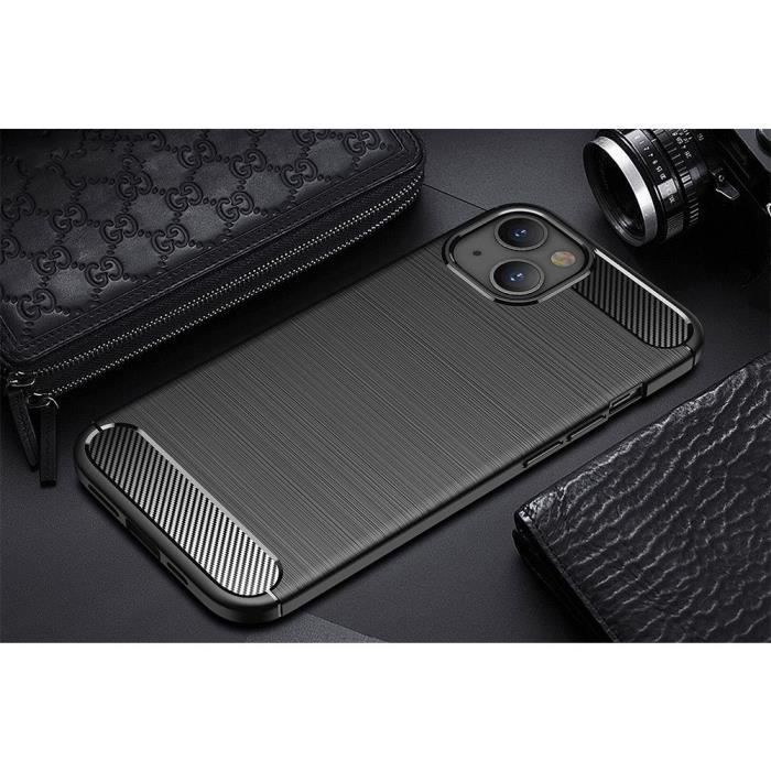 Protective Case - Silicone - for iPhone 14 - Matte Chic Black - Flexible - Full Access To Functions