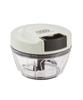 Handy Chopper Mini II No Power Supply Required Manual Food Processor Chopping Chopper Food Cutter Blender Stylish Cute Easy [Toffy] K-HC5 (Ash White)
