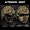 NEW W-Ronin Assault Helmet Tactical FAST Helmet Built-in Communication Headset Anti-fog Fan Detachable Mask Replacement Lens
