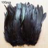50Pcs 13-20cm Natural Cock Rooster Tail Feathers for DIY Clothes Decor