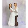 Romantic Couple Statue | Beautiful Resin Home Decor (Pack of 1, White and Brown Color)