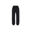 Solid Color Logo Elastic Waist Casual Pants Men Bottoms Black CV0659-011