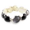 [E1579] - Designer Bracelet 'Dragibus' Black White