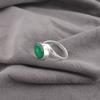 Natural Green Onyx Gemstone 925 Sterling Silver Handcrafted Jewelry Elegant Ring RR-53-21