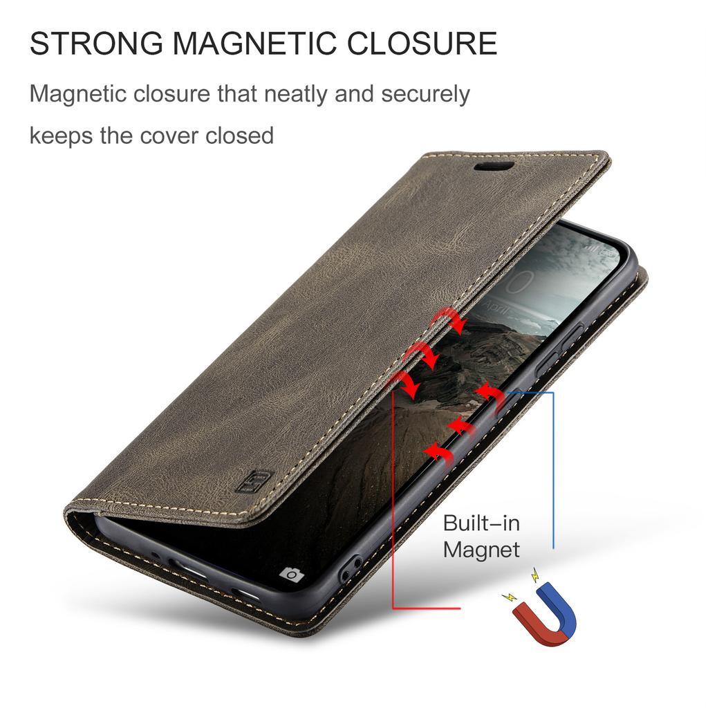 Premium Vintage Leather Wallet Case for Redmi Note 9-14 Series & POCO M2/M5S/X5/X7 - Flip Cover, Card Slots, Shockproof Retro (4 Colors)
